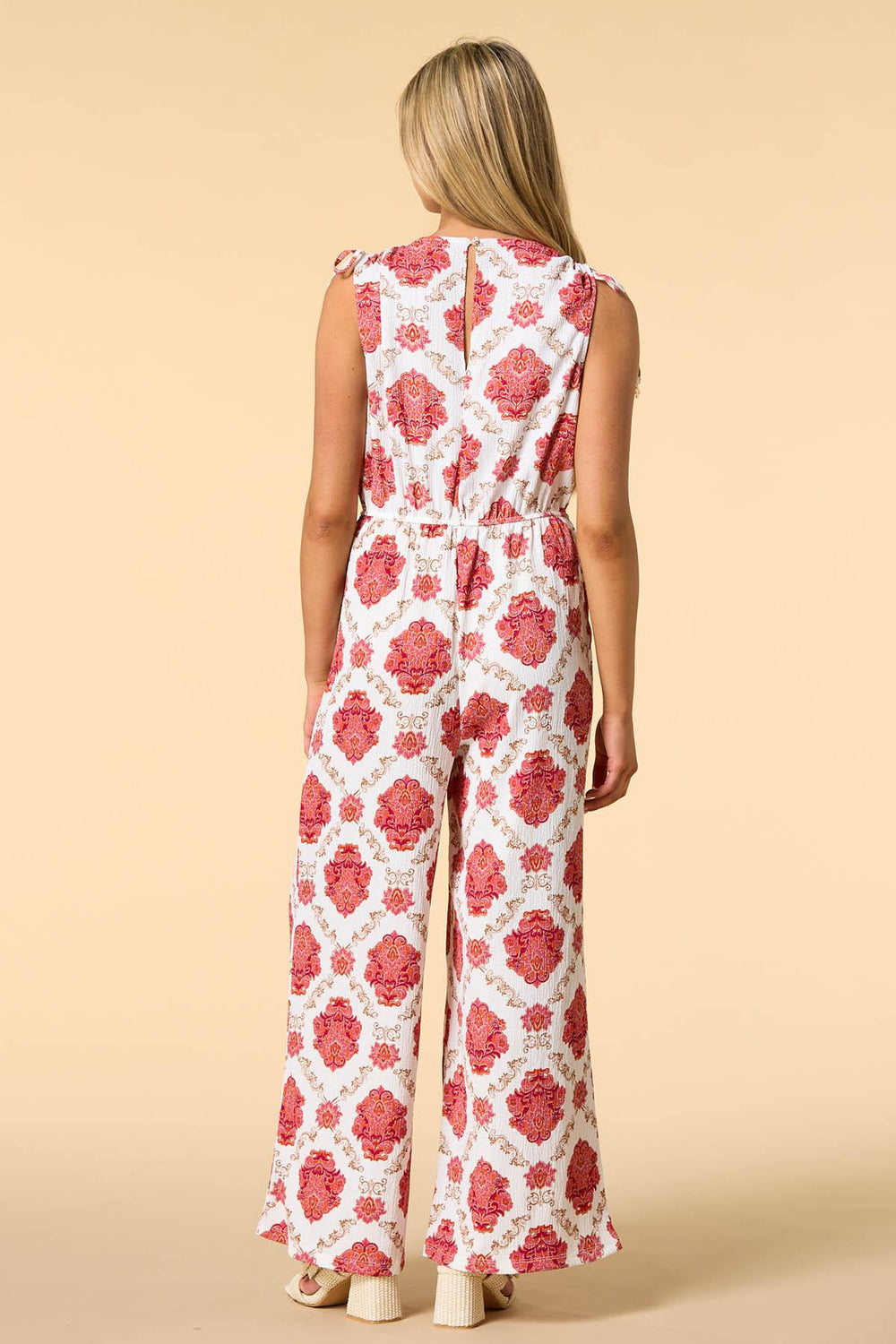 the fine print jumpsuit Versona Trends