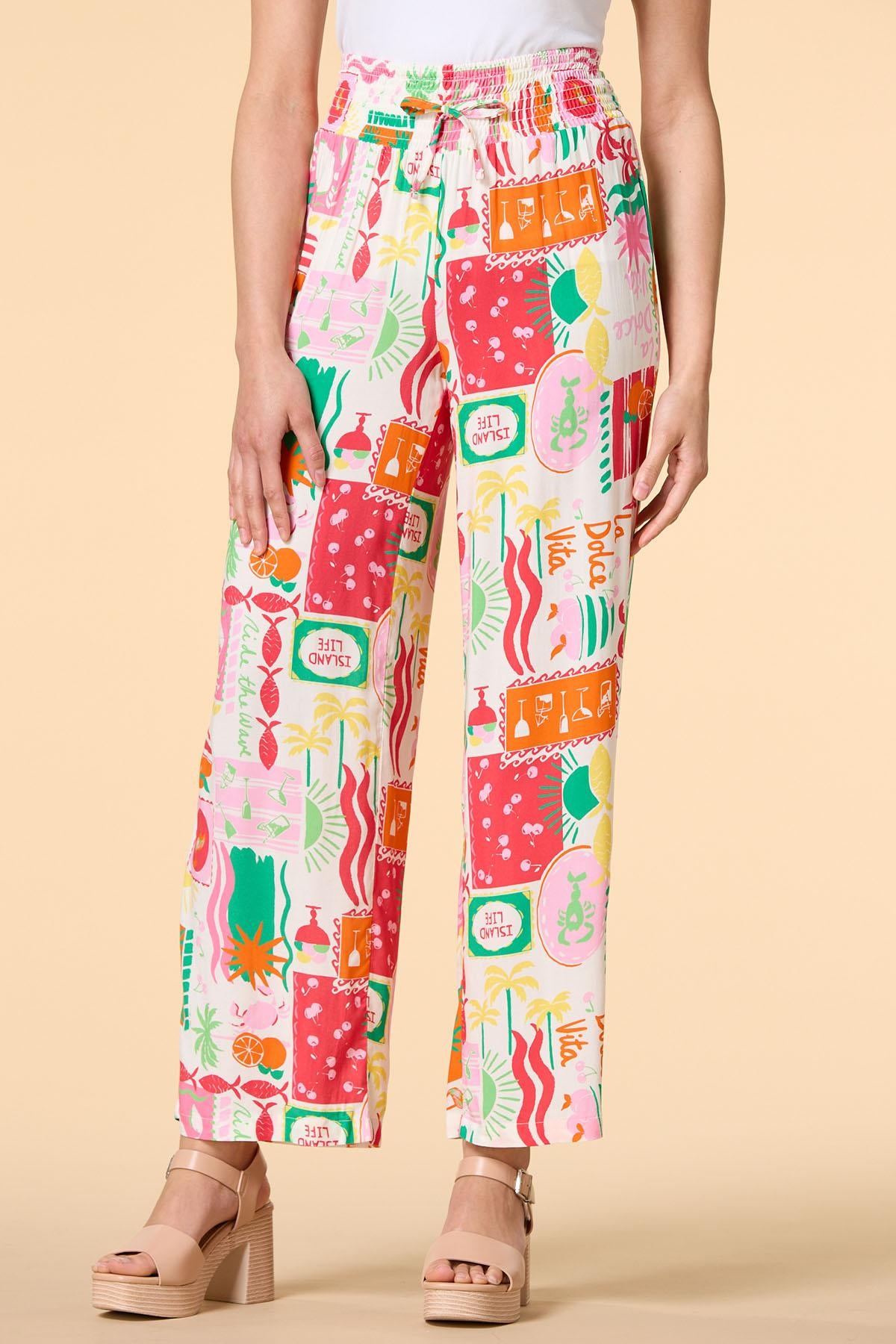 la dolce vita graphic pants Versona Trends|Apparel