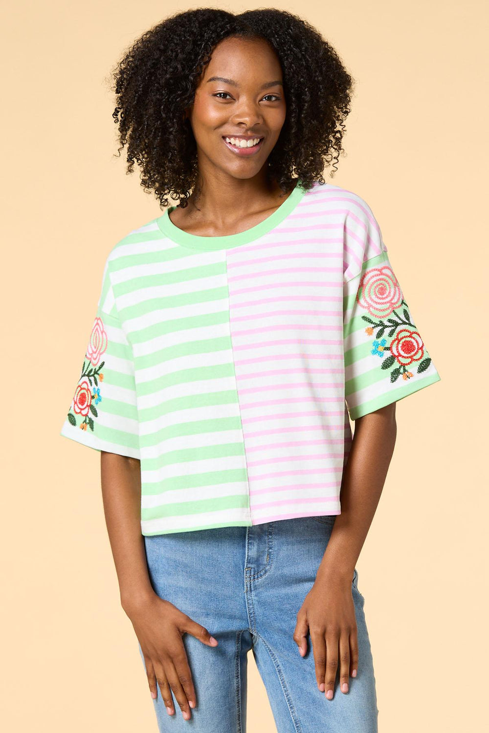 show your stripes top Versona Trends