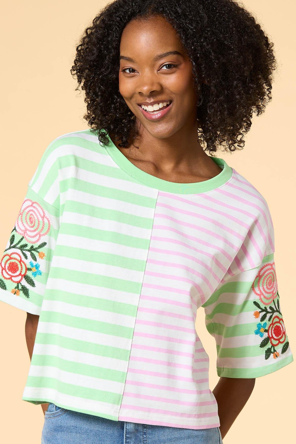 show your stripes top Versona Trends