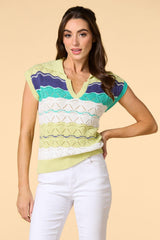 check point sweater vest Versona Trends|Apparel