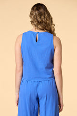 saltwater sea embroidered tank Versona Trends