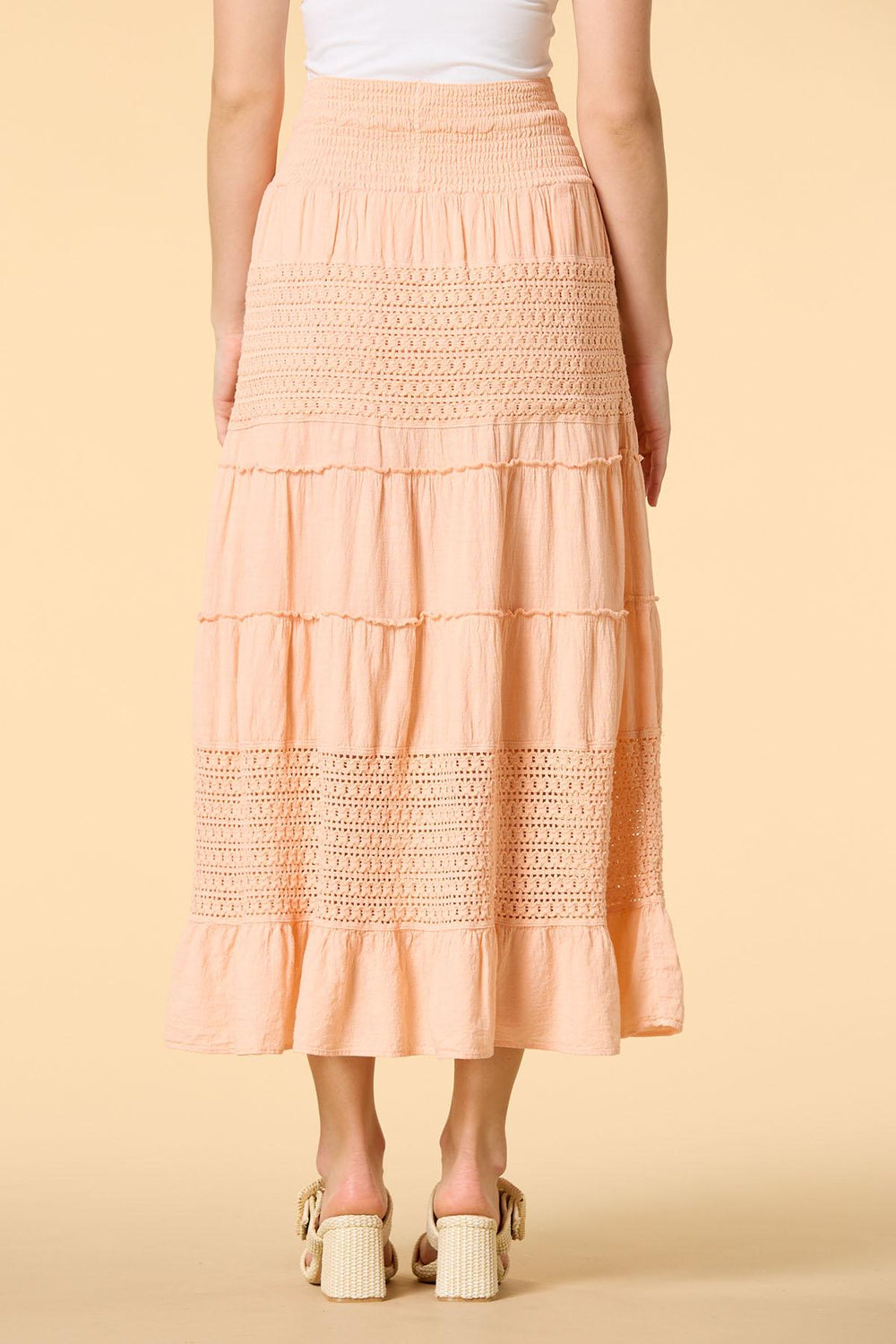 life is peachy crochet maxi skirt Versona Trends|Apparel