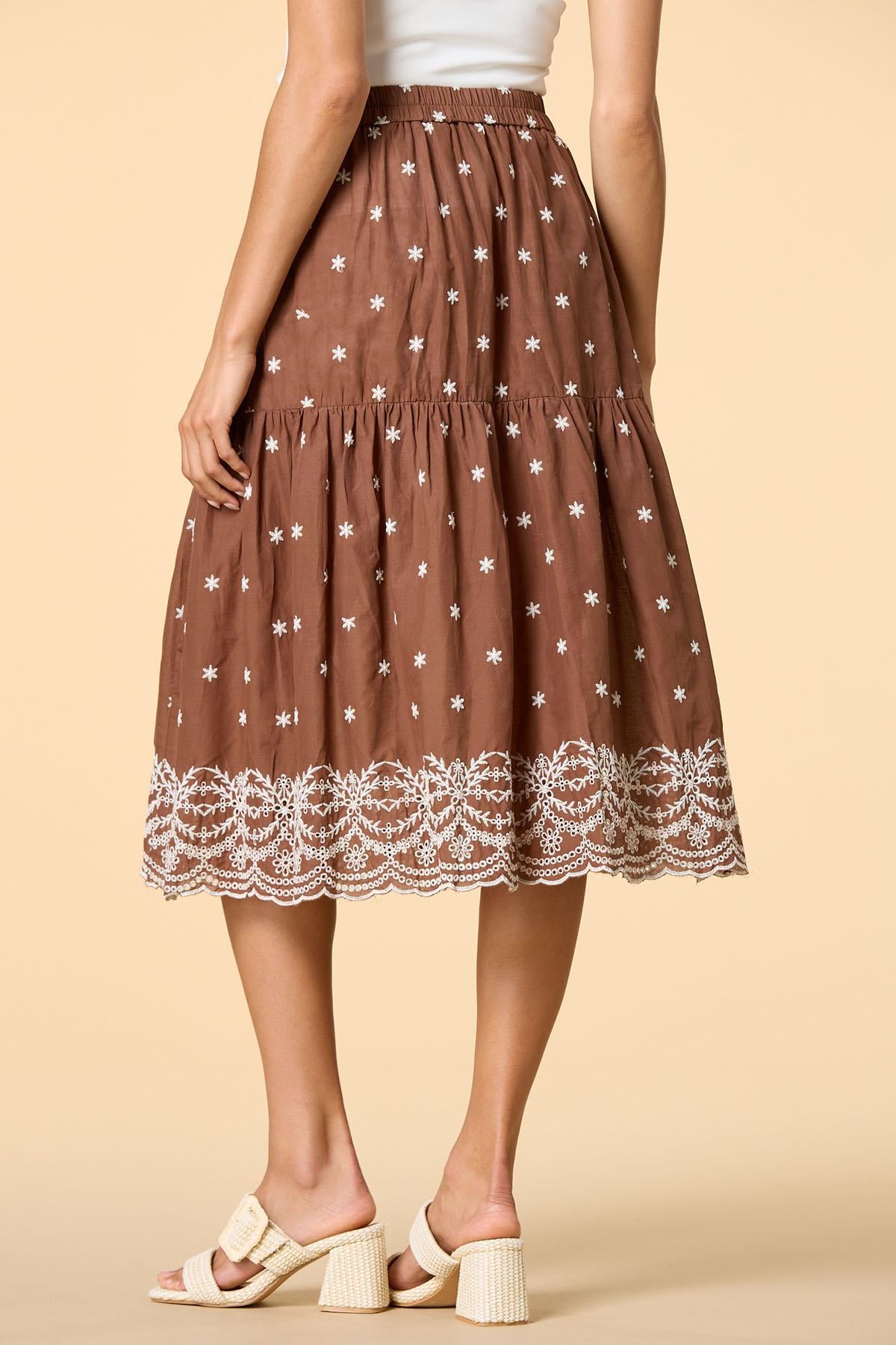 cactus blossom midi skirt Versona Trends|Apparel