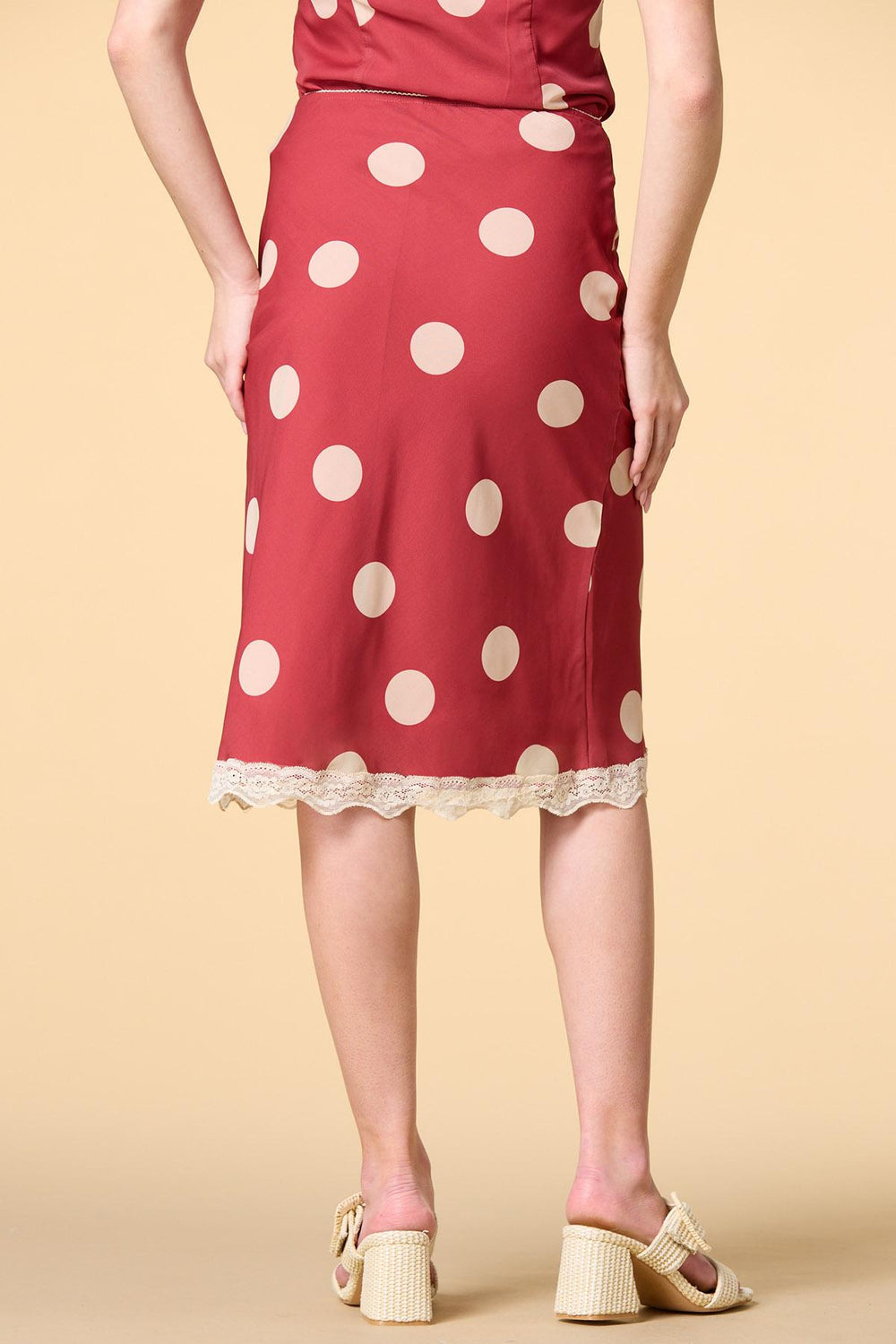 dot flash midi skirt Versona Trends|Apparel