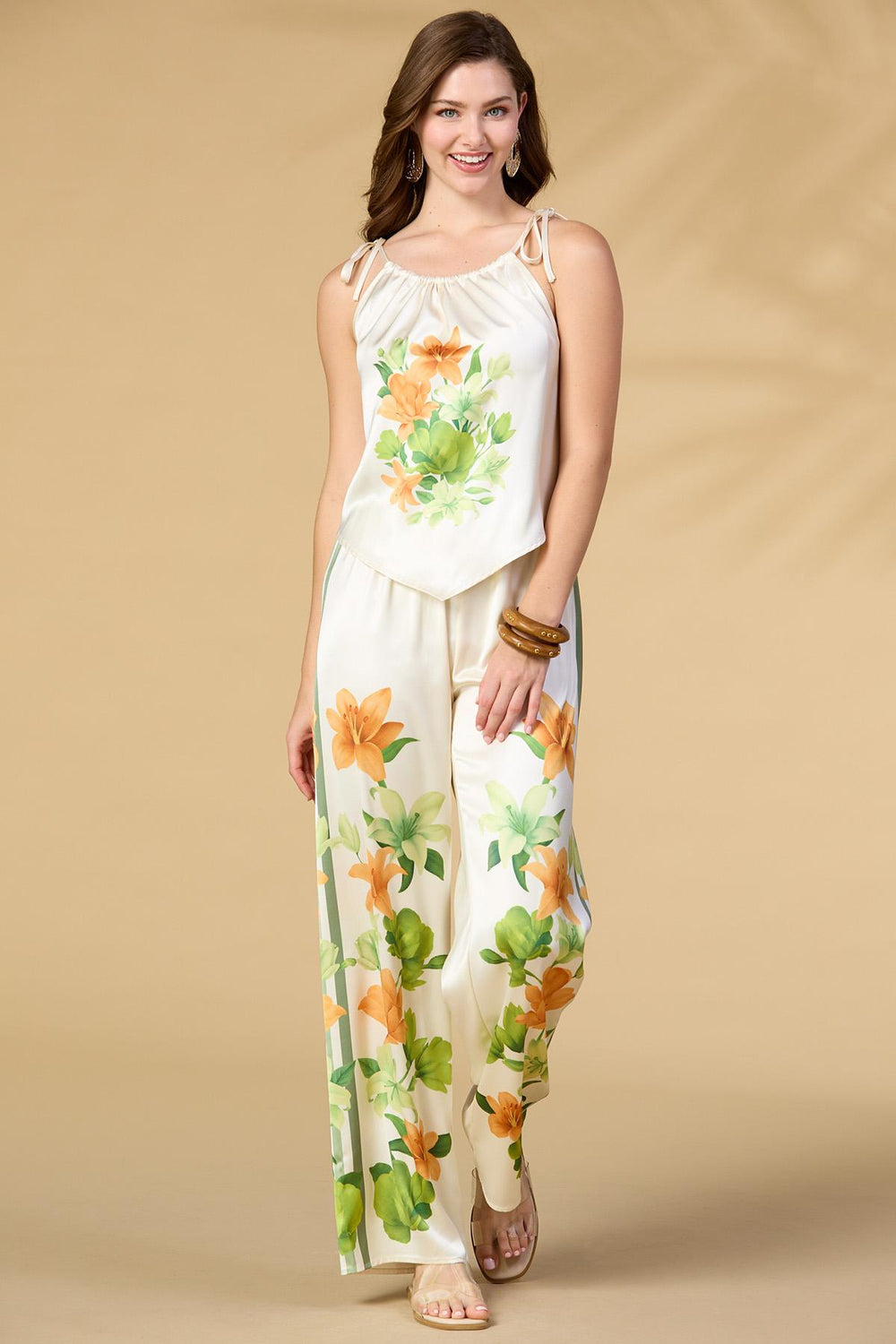 island resort satin tank Versona Trends|Apparel