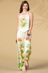 island resort satin pants Versona Trends|Apparel