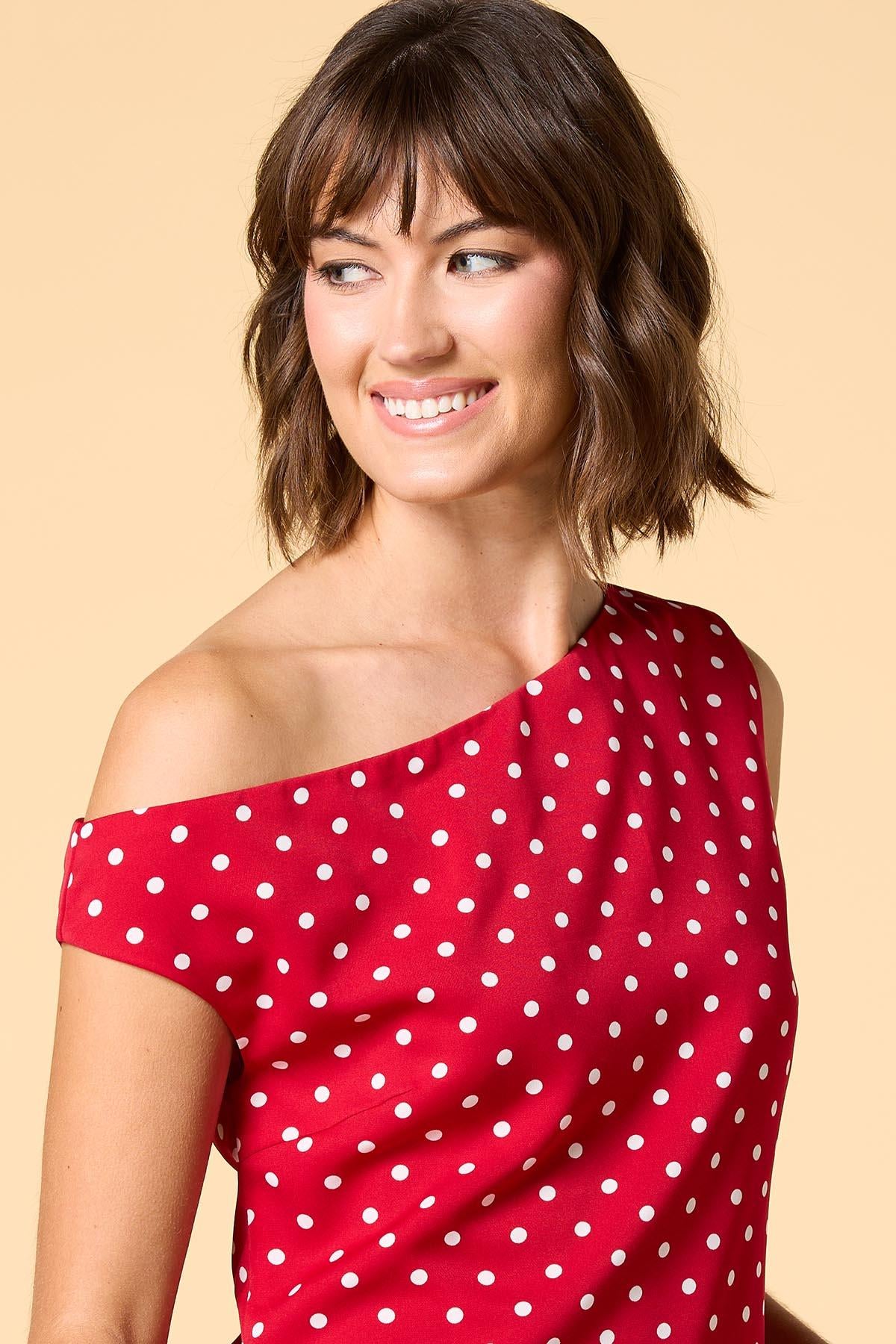 lady in red satin tank Versona Trends|Apparel