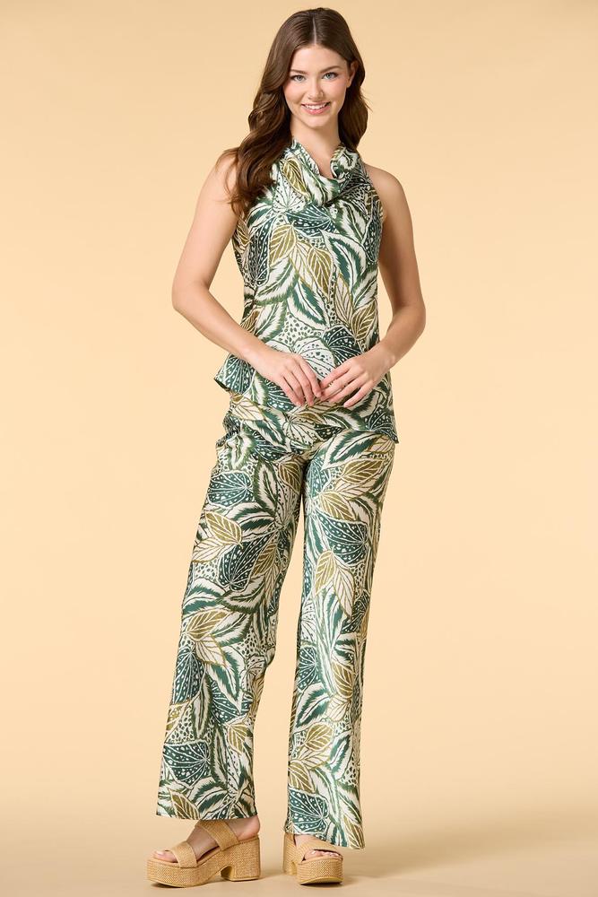 palm of my hand satin pants Versona Trends|Apparel