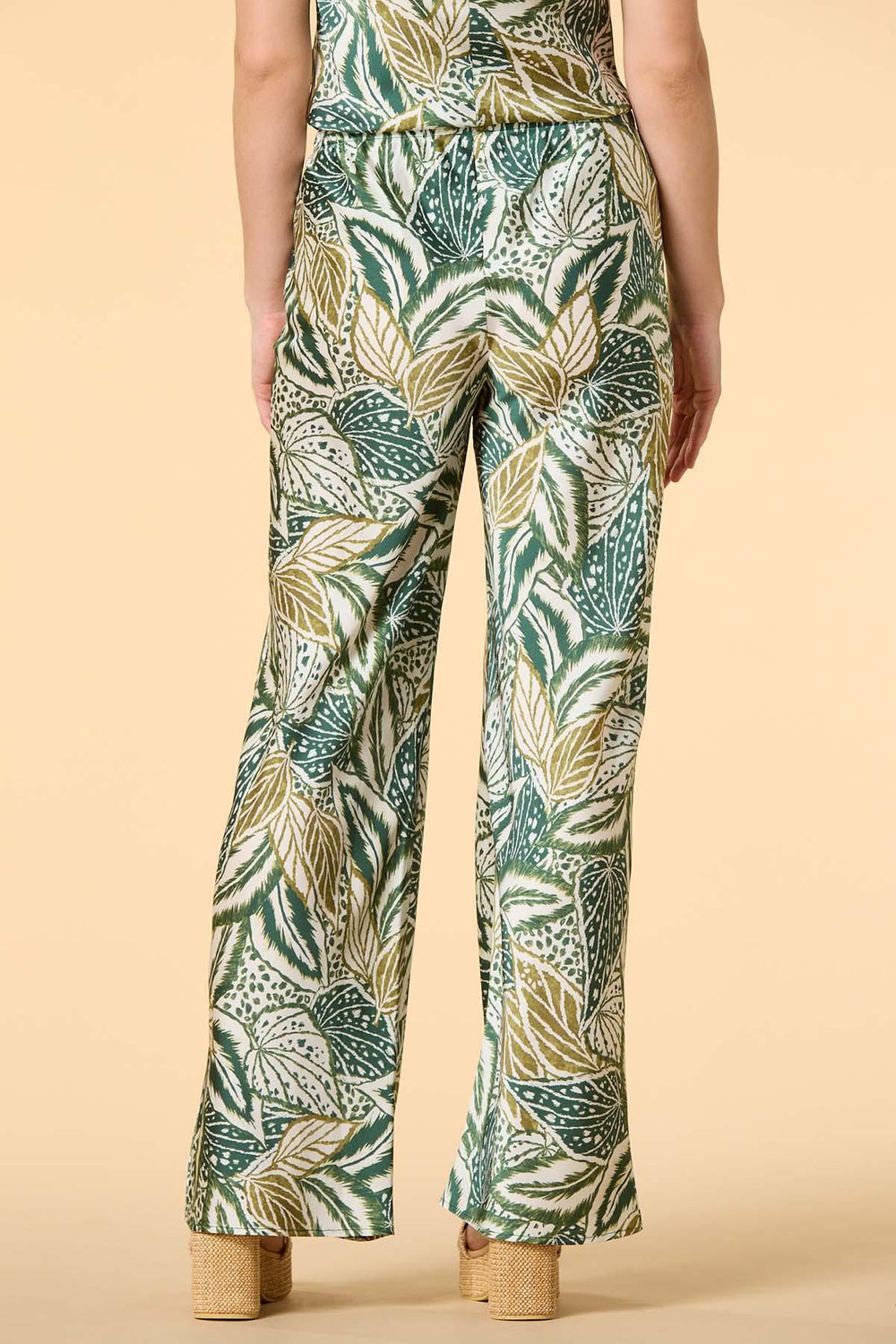palm of my hand satin pants Versona Trends|Apparel