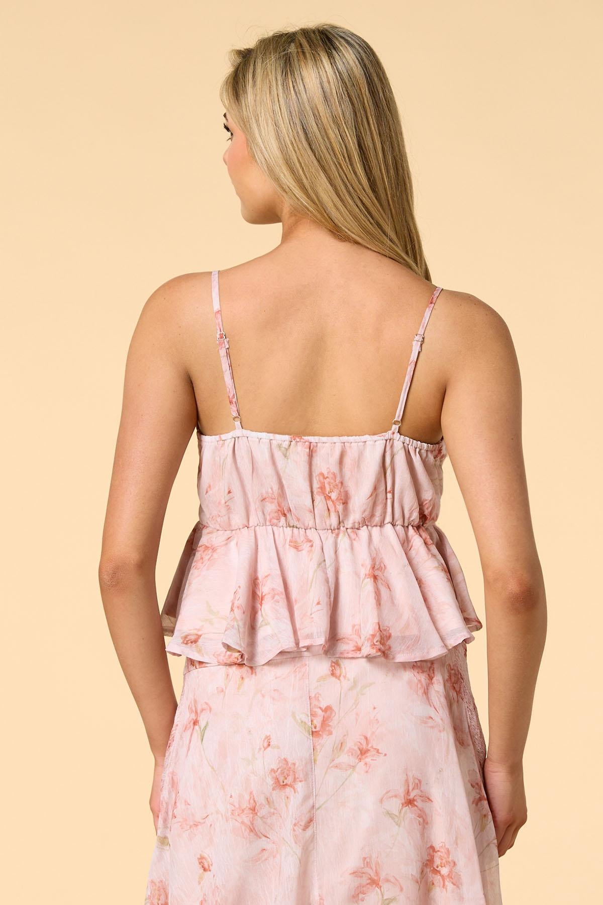 blushing blooms tank Versona Trends|Apparel