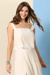 love and lace cropped tank Versona Trends