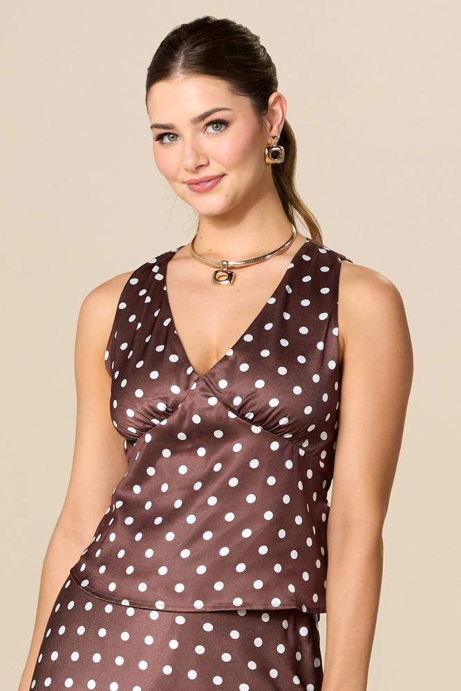double date satin tank Versona Trends