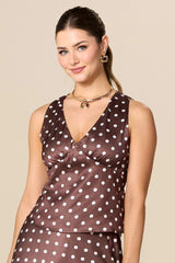 double date satin tank Versona Trends