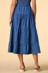 american beauty denim maxi skirt Versona Trends|Apparel