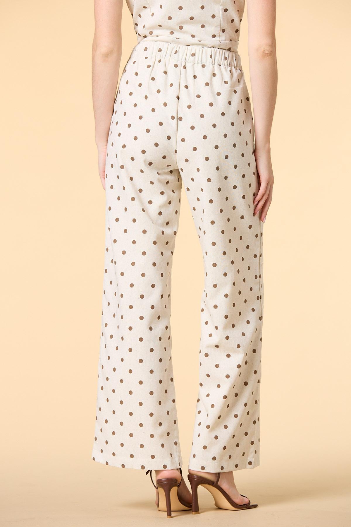 dot in here linen trousers Versona Trends