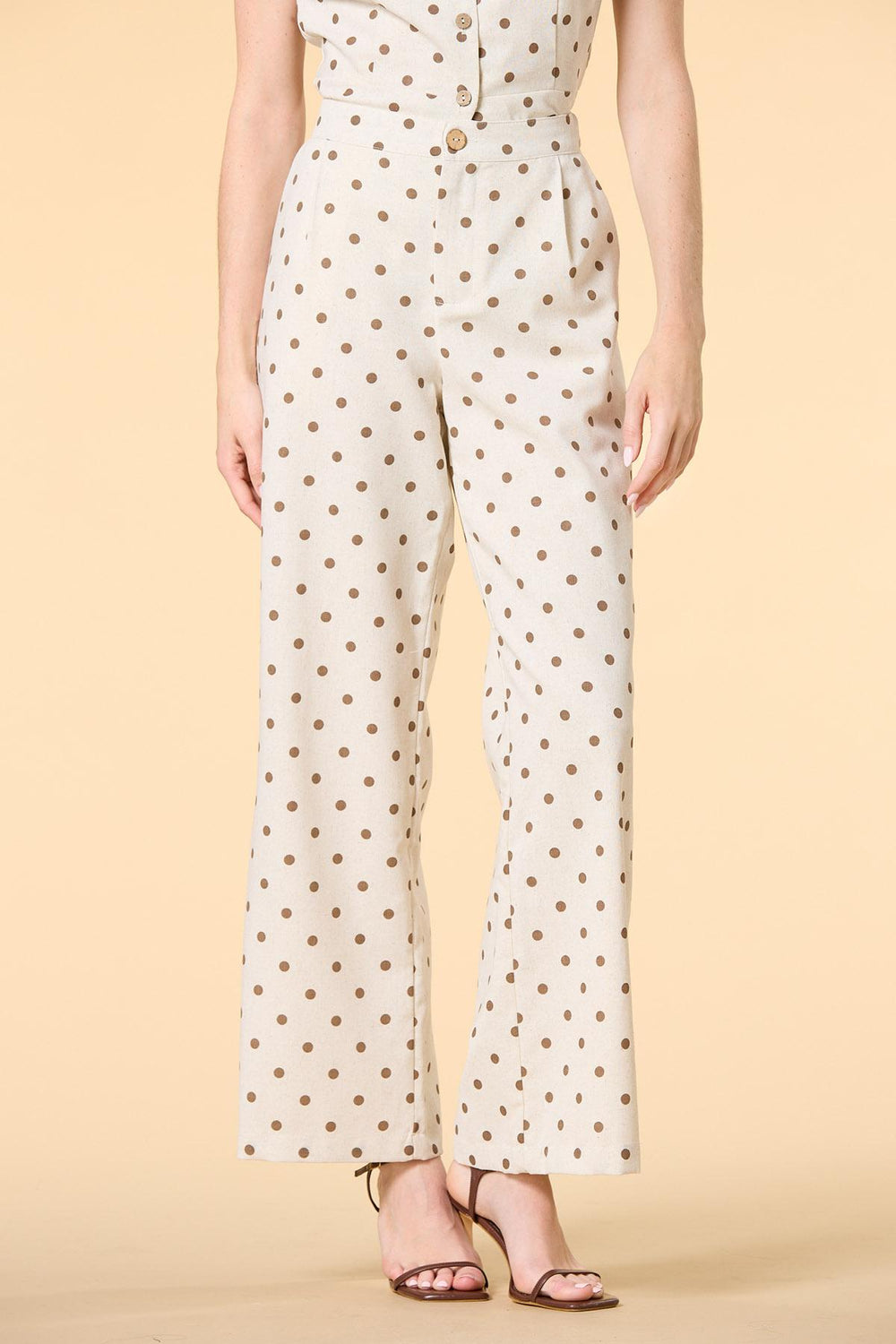 dot in here linen trousers Versona Trends