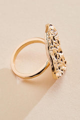 gold textured pebble ring Versona Trends|Jewelry