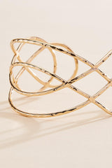 thin hammered cuff bracelet Versona Trends|Jewelry