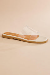 clear banded slide sandals Versona Trends|Shoes