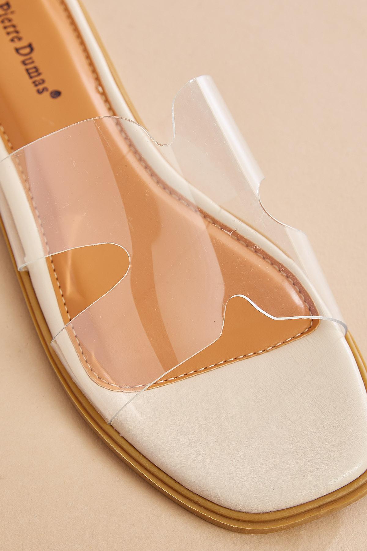 clear banded slide sandals Versona Trends|Shoes