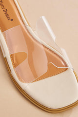 clear banded slide sandals Versona Trends|Shoes