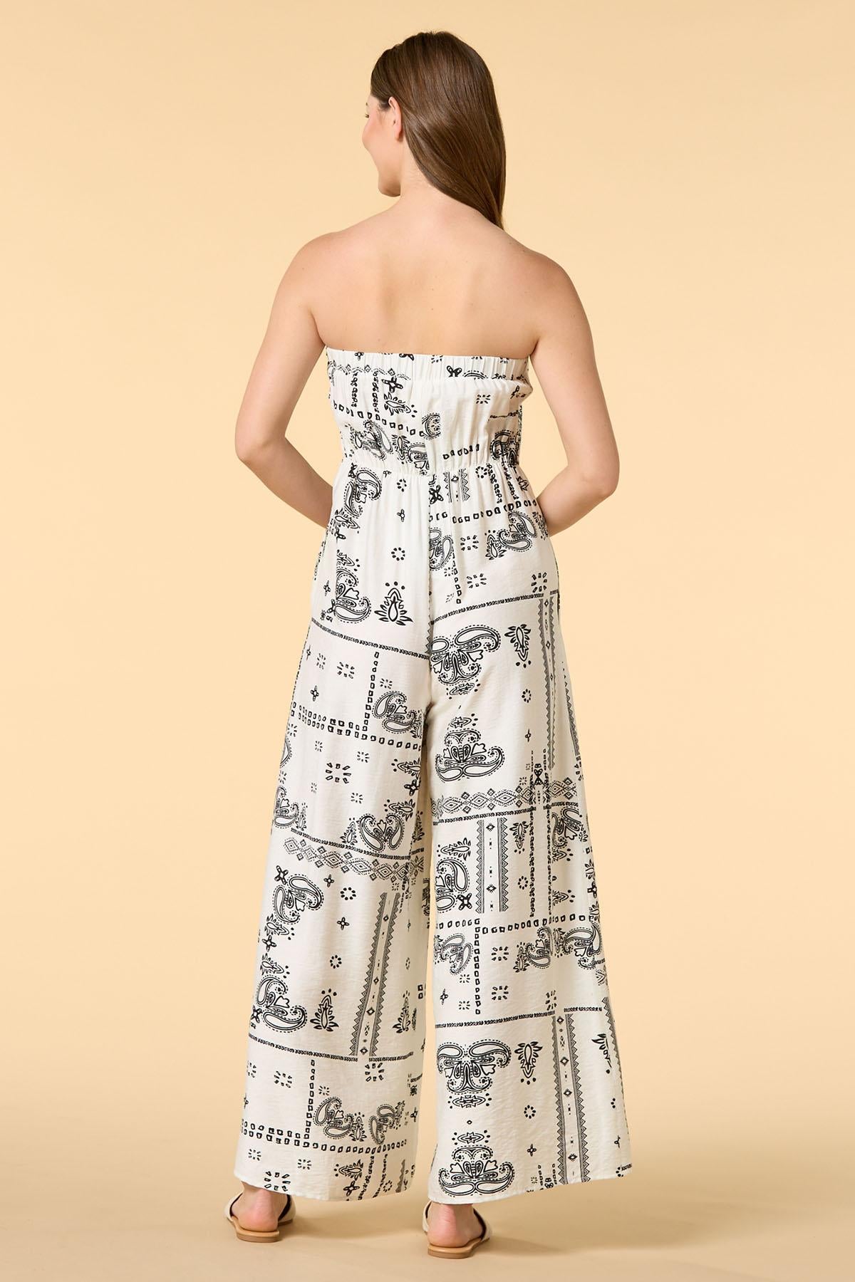 walk in the sun strapless jumpsuit Versona Trends|Apparel