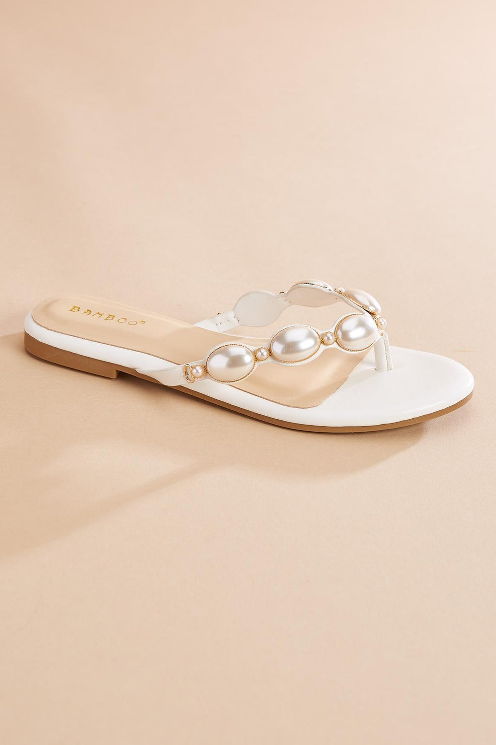 pearl embellished band sandals Versona Trends|Shoes