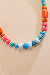 multicolor lucite beaded necklace Versona Trends|Jewelry