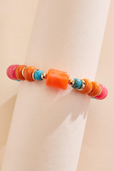 multicolor lucite beaded stretch bracelet Versona Trends|Jewelry