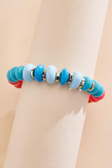 multicolor lucite beaded stretch bracelet Versona Trends|Jewelry