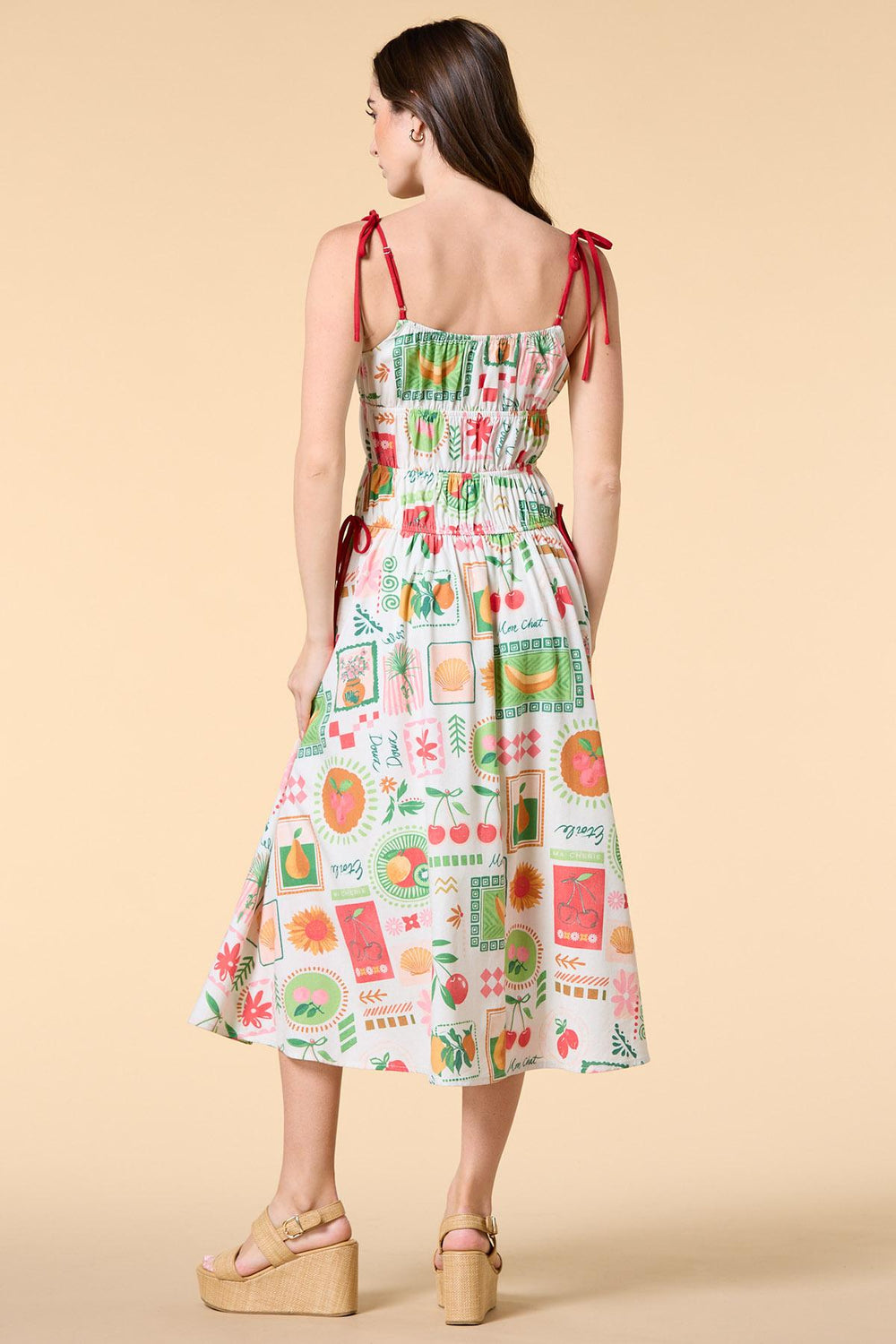 pretty passion fruit midi dress Versona Trends