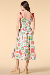 pretty passion fruit midi dress Versona Trends