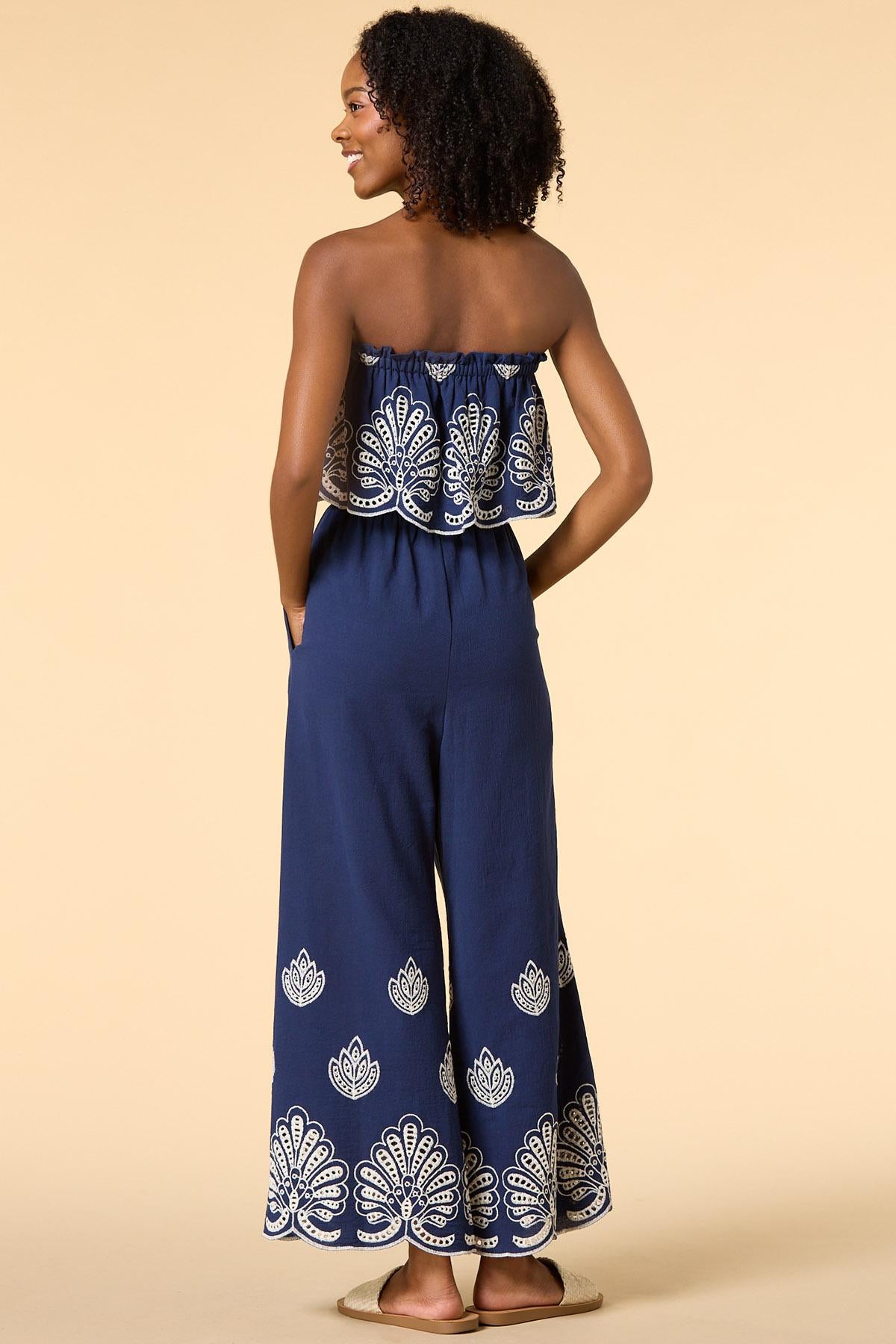 nights in navy jumpsuit Versona Trends