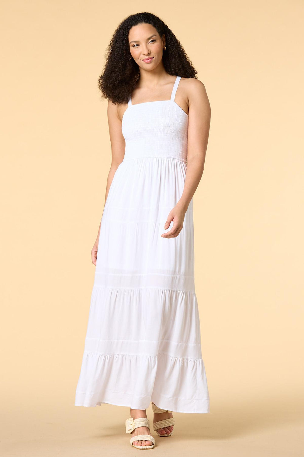 smock steady maxi dress Versona Trends