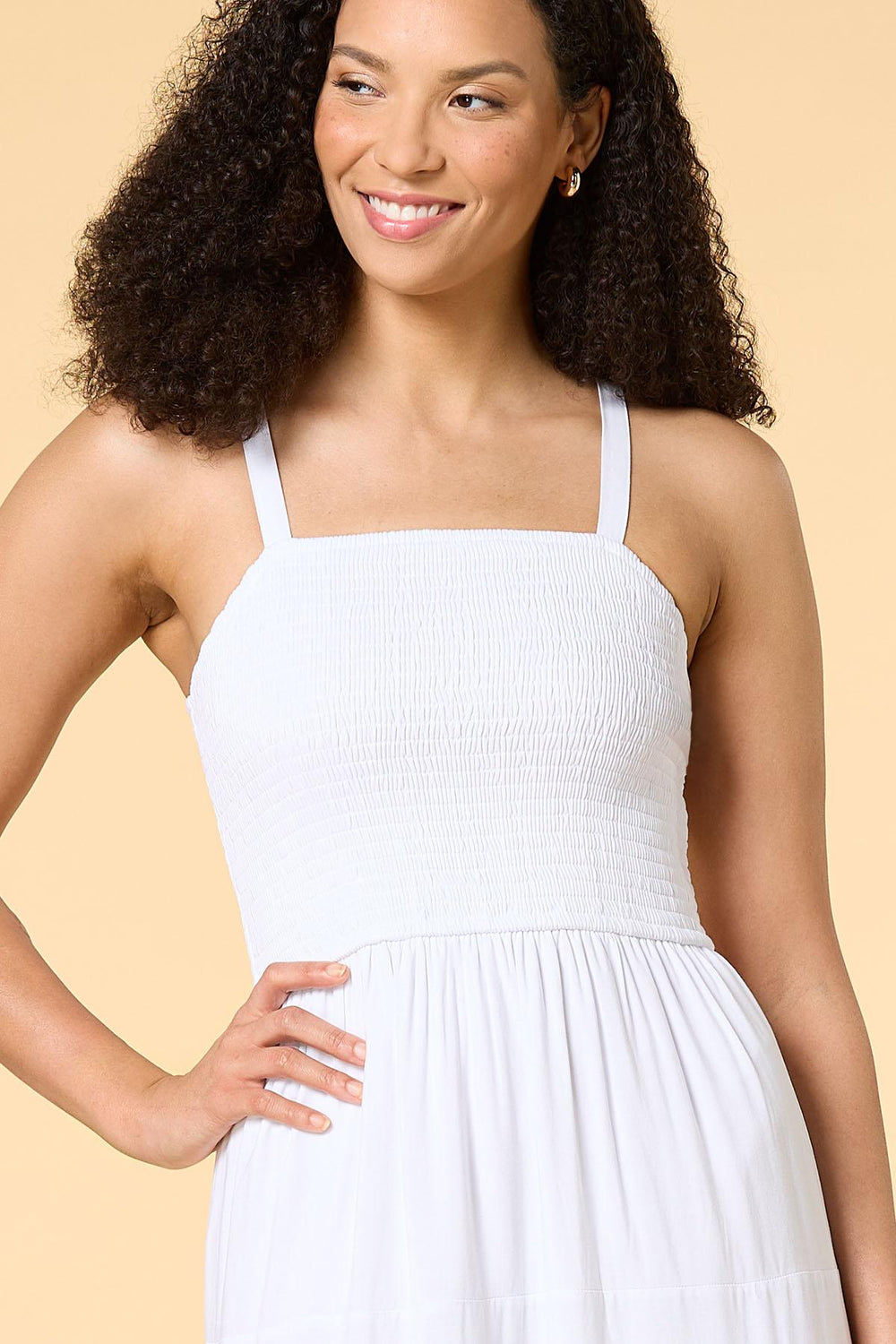 smock steady maxi dress Versona Trends