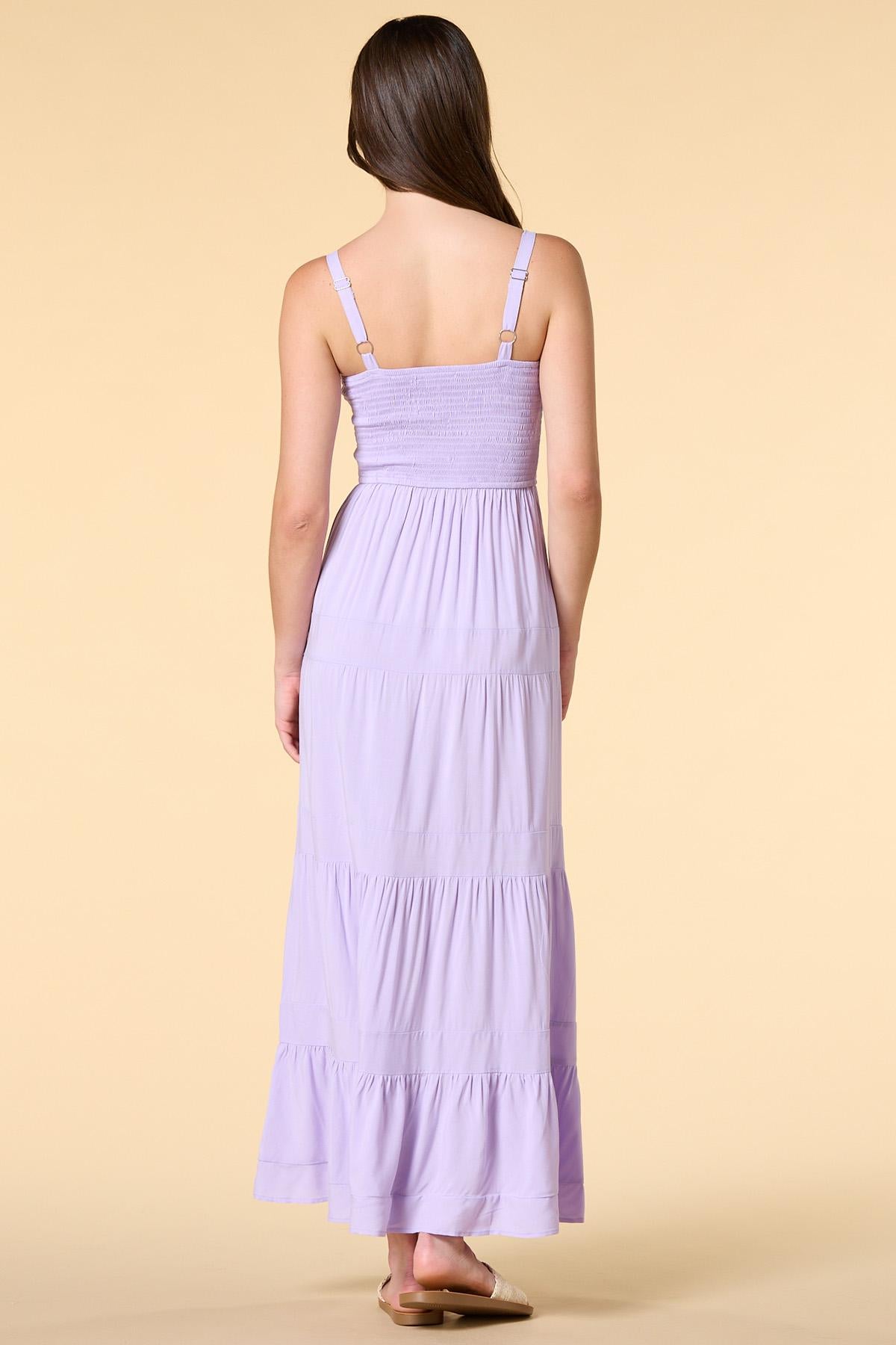 smock steady maxi dress Versona Trends