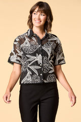 sun and shade embroidered shirt Versona Trends