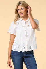 eyelet in the sun shirt Versona Trends