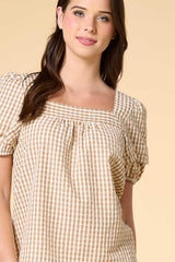 gingham girl top Versona Trends