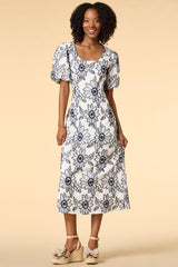 cool blooms midi dress Versona Trends