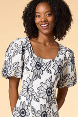 cool blooms midi dress Versona Trends