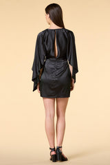 take cover satin dress Versona Trends