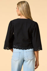 desert rose embroidered bolero Versona Trends|Accessories