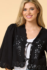 desert rose embroidered bolero Versona Trends|Accessories