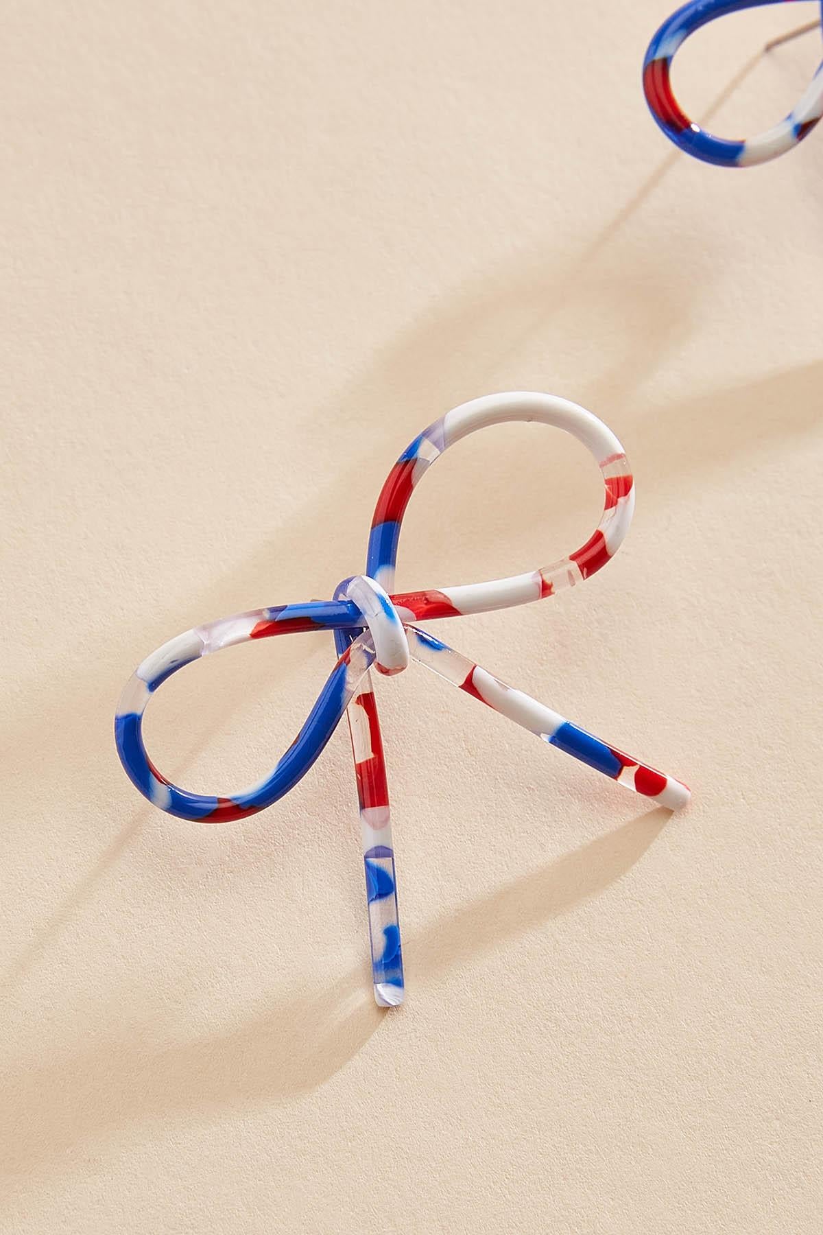americana bow earrings Versona Trends