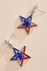 americana rhinestone star earrings Versona Trends