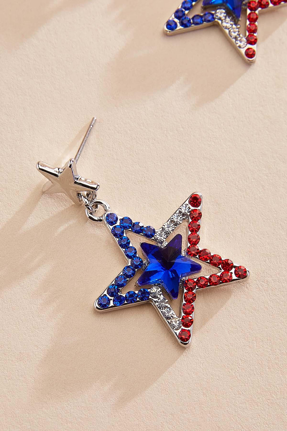 americana rhinestone star earrings Versona Trends