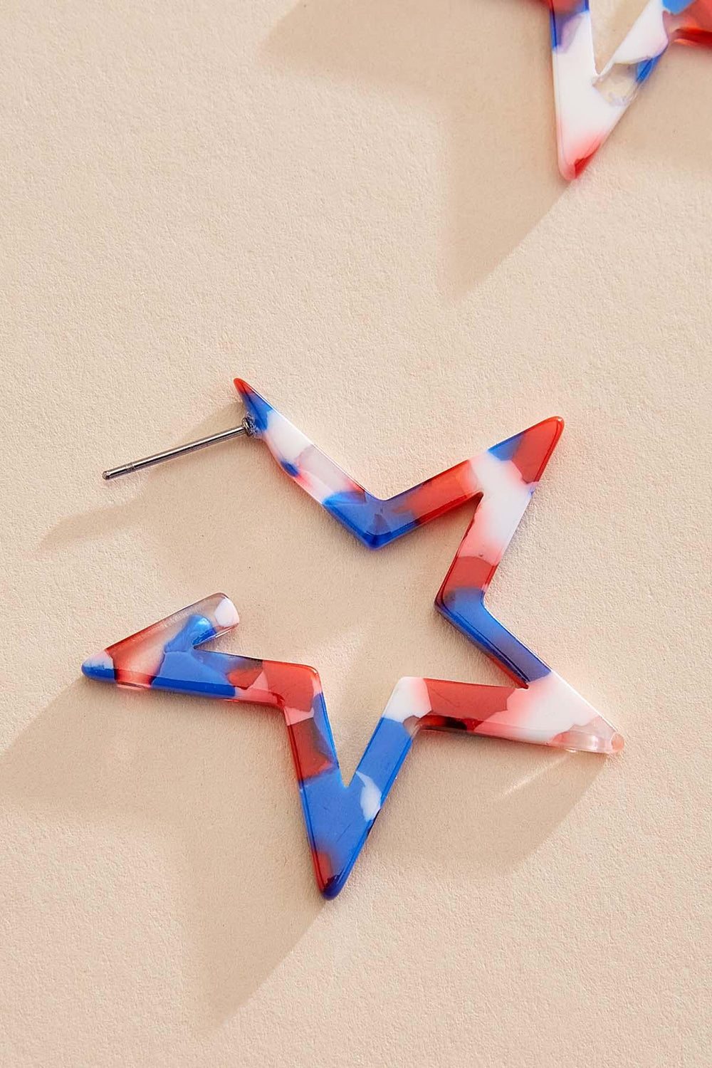 americana star hoop earrings Versona Trends