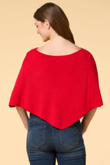 on the wave cropped knit poncho Versona Trends|Accessories